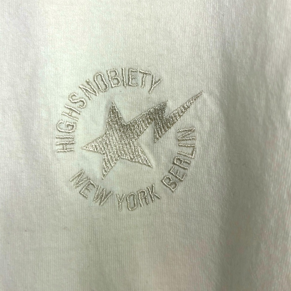 BAPE x HIGHSNOBIETY -Large - Off white - Crew Tee - 100% Ctn